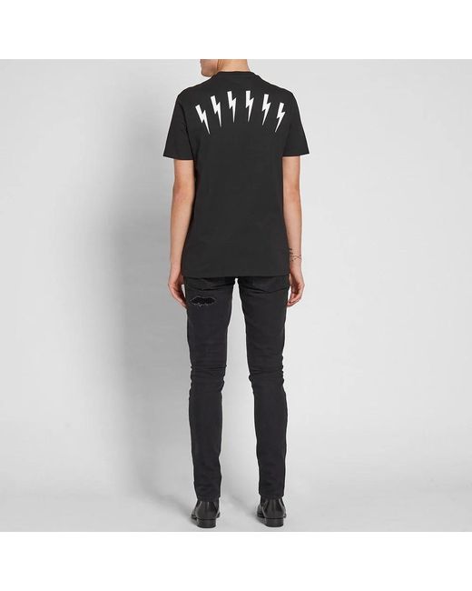 Neil Barrett Black Logo Details T-Shirt for men