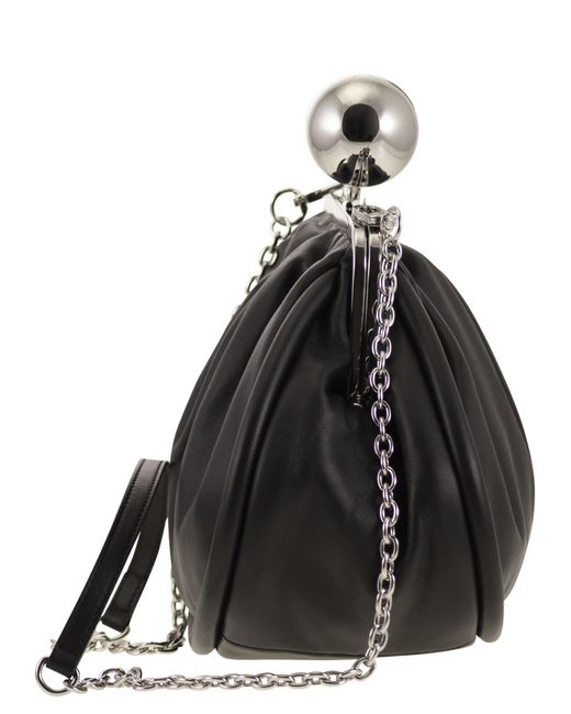 Weekend by Maxmara Black Milvanew Sheepskin Medium Bag