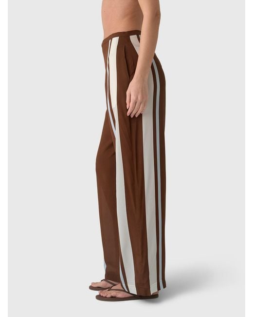 Sir Brown Striped Casual Pants