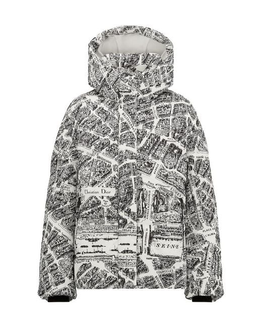 Dior Gray Alps Hooded Down Jacket
