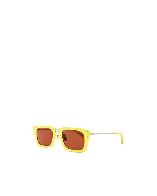 Jacquemus Yellow Logo Sunglasses for men