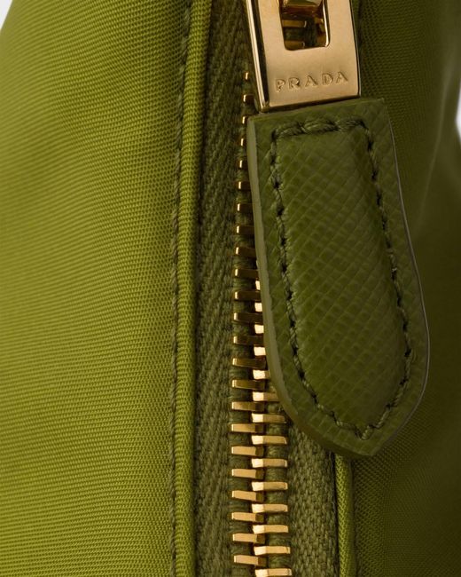 Prada Green Re-Edition 2005 Re-Nylon And Saffiano Mini Bag