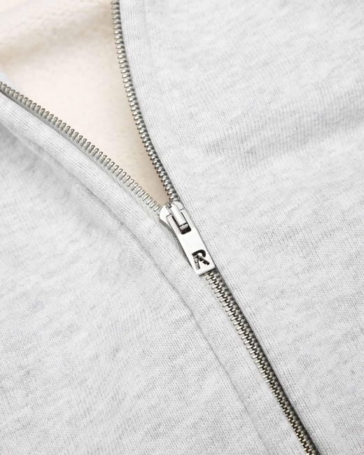 Represent White Initial Boxy Zip Through Hoodie for men