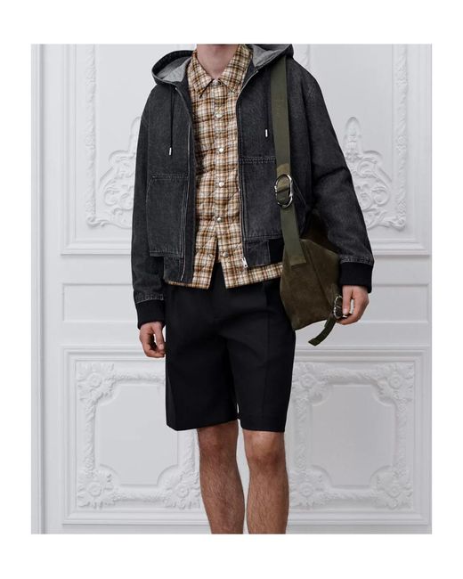 Dior Gray Hooded Jacket With Band for men