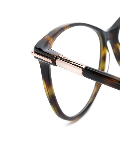 Tom Ford Metallic Eyewear Cat-Eye Glasses