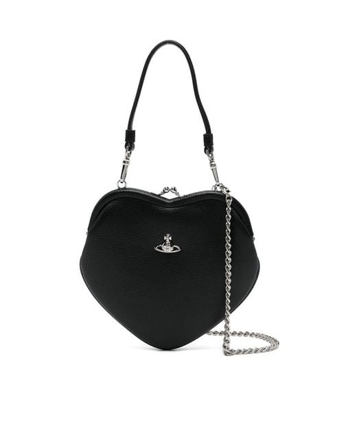 Vivienne Westwood Black Belle Heart Frame Handbag