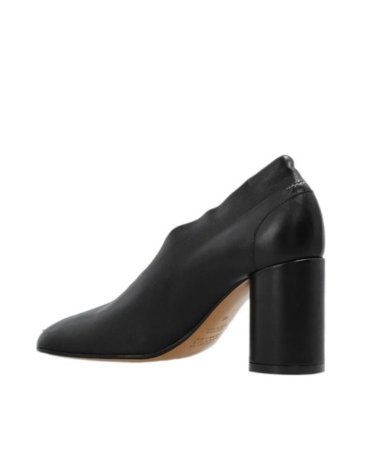 MM6 by Maison Margiela Black Slip-On Pumps