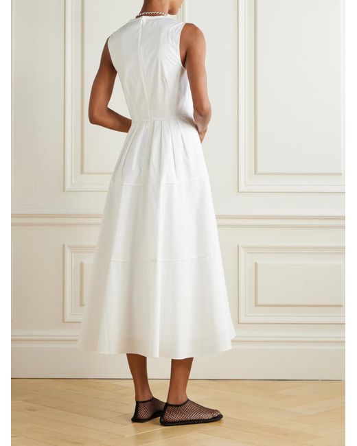 Proenza Schouler White Kailey Pleated Dress