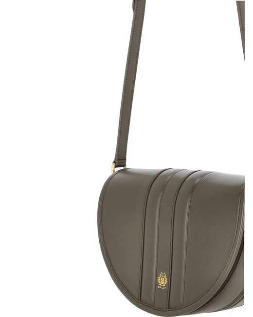 Bally White Panelled Leather Shoulder Bag