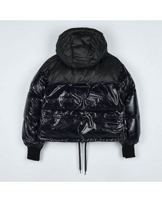 Pyrenex Black Shiny Hooded Puffer Jacket for men