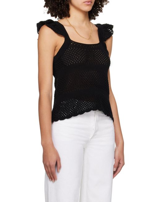 A.P.C. Black Needle Knitted Vest