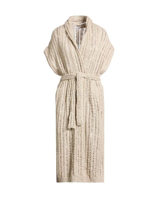Brunello Cucinelli Natural Long Cardigan