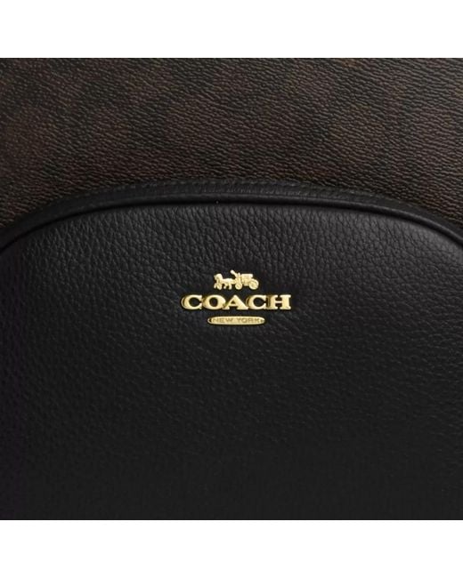COACH Black Court Backpack