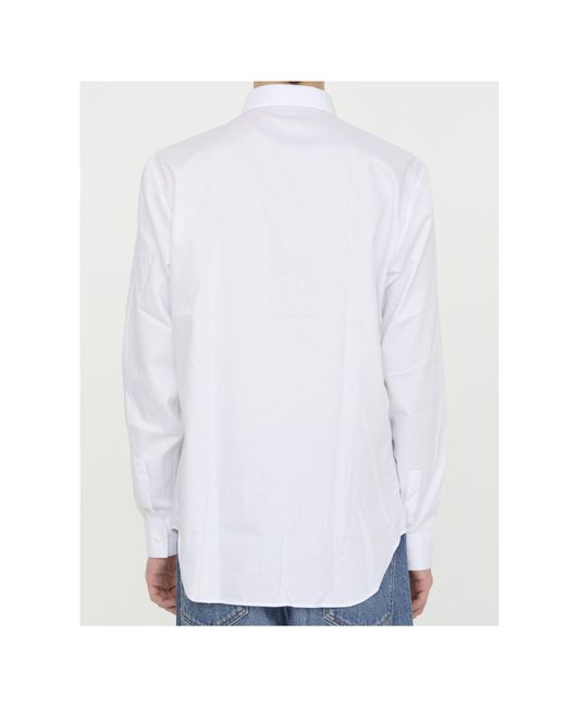 Dior White Homme Cd Icon Long-Sleeved Shirt for men