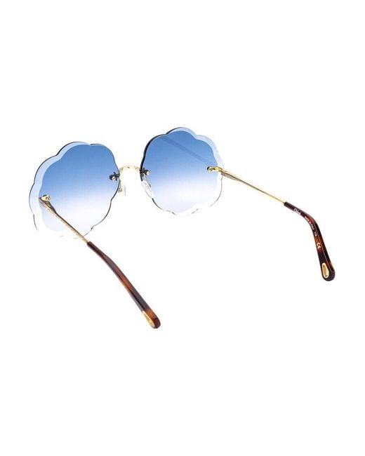 Chloé Blue Logo Sunglasses