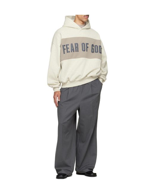 Fear Of God Gray Hoodie for men
