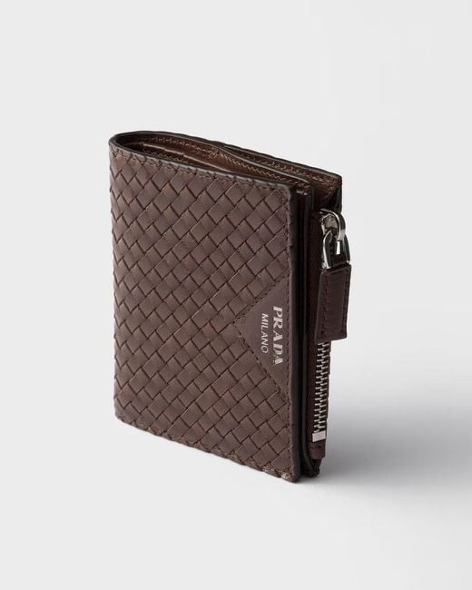 Prada Brown Zipper Wallet