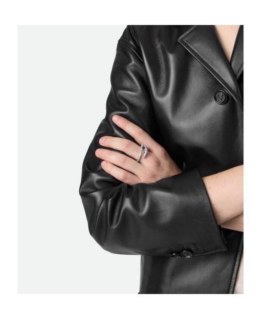 Bottega Veneta White Sardine Ring