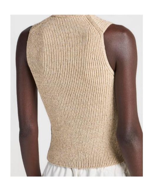 J.W. Anderson Natural Jw Anderson Zipped Tank Top
