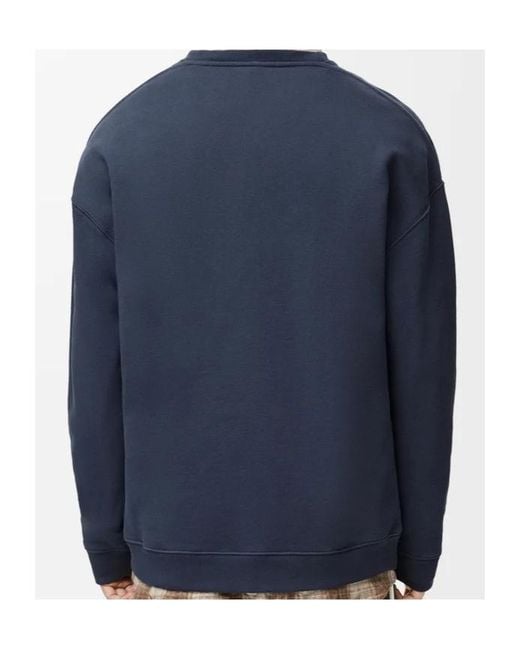 Loewe Blue Anagram-Detail Cotton Sweatshirt for men