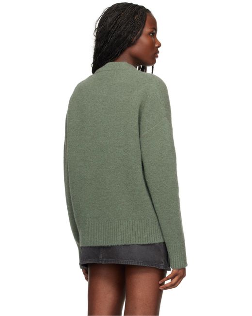 AMI Green Ami De Coeur Wool Sweater for men