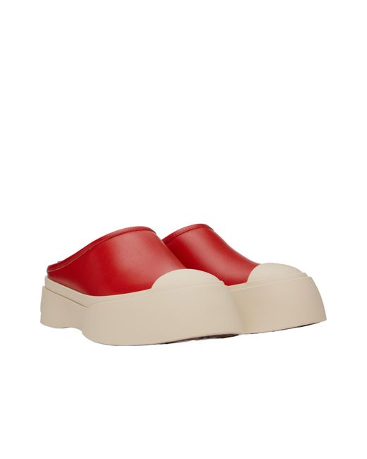 【関税込み】Marni レッド Pablo サボ Marni Pablo Sabot Mules in Red | Lyst