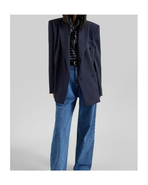 Frankie Shop Blue Monterey Structured Blazer