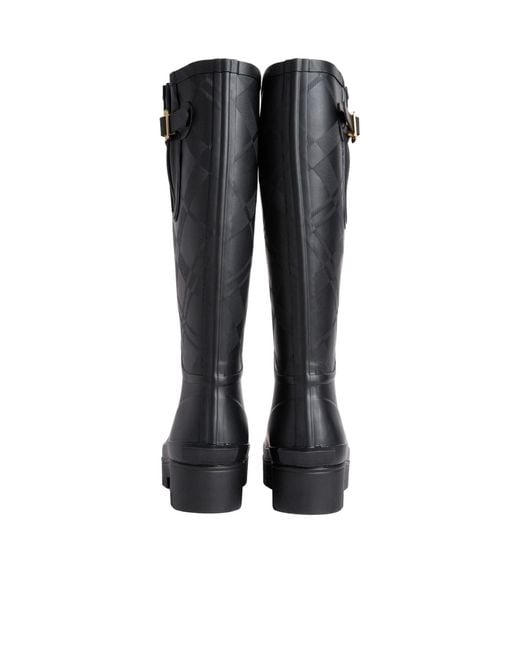 Barbour Black Tall Boots