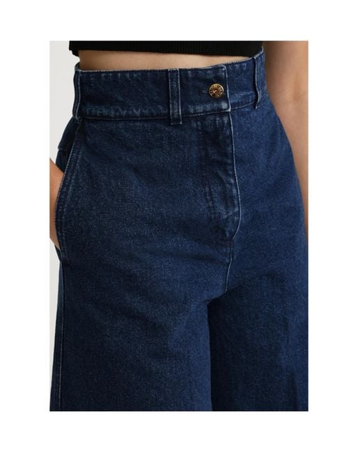Patou Blue Denim Bermuda Shorts