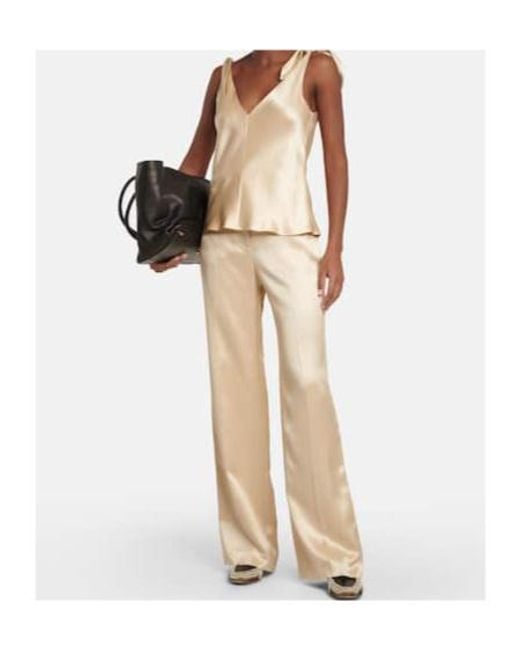 Gabriela Hearst Natural Silk Top