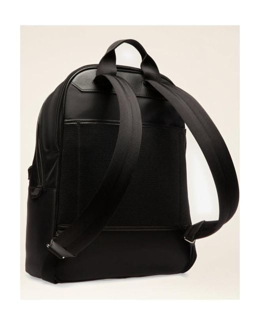 Bally Black Zippered Backpack for men