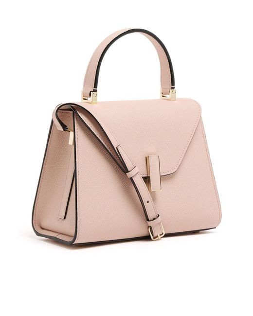 Valextra Pink Flap Shoulder Bag