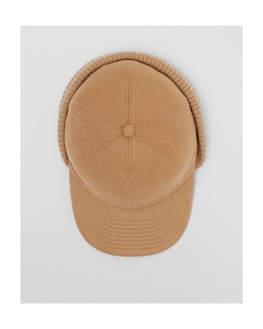 Burberry Brown Tb Monogram-Embroidered Reconstructed Cap for men
