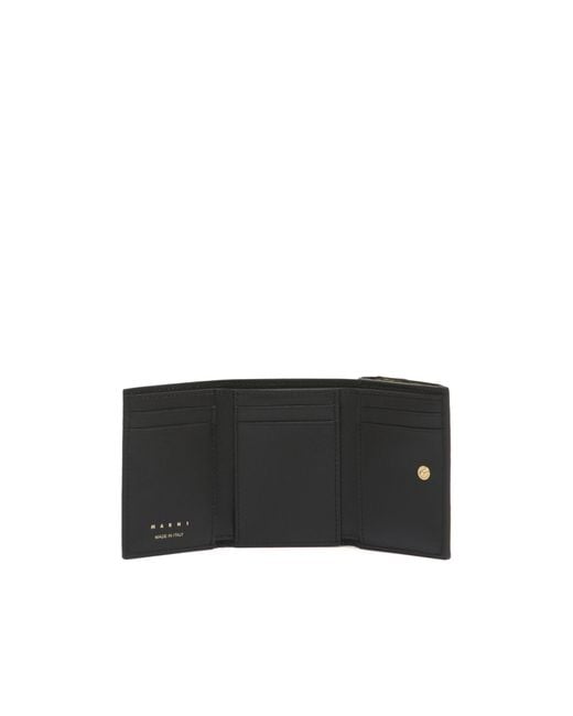 Marni Multicolor Logo Lettering Embossed Wallet