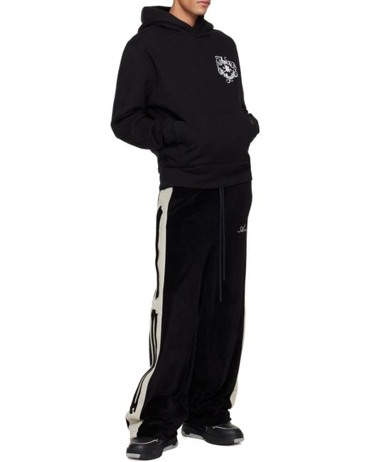 Amiri Black Bones Drawstring Track Pants for men