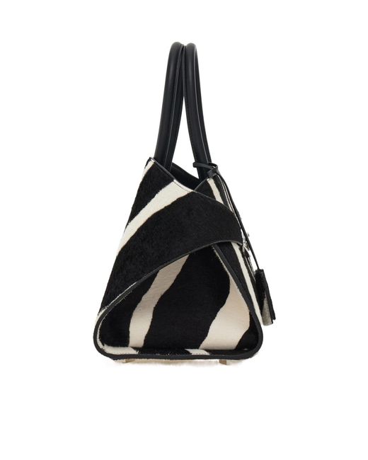 Ferragamo Black Ferragamo Hug Small Printed Tote Bag