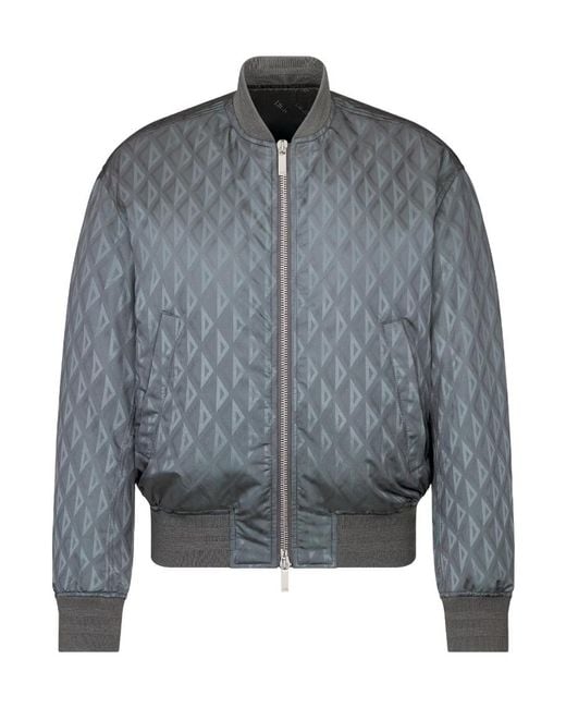 Dior Gray Homme Cd Zip-Up Bomber Jacket for men