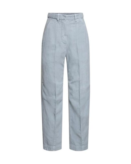 Brunello Cucinelli Blue Belt Ring Casual Pants