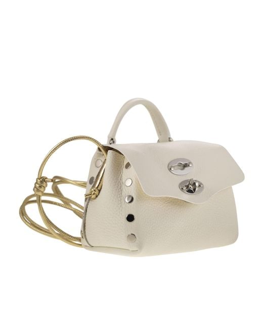 Zanellato White Flip Shoulder Bag