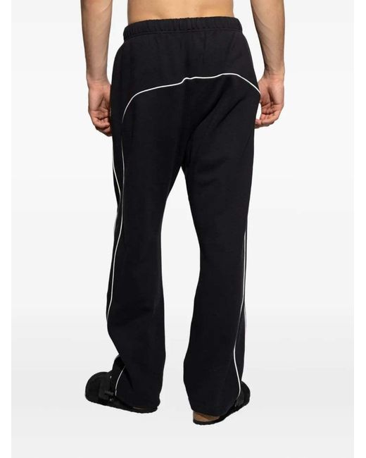 Fear Of God Black Side-Stripe Drawstring Sweatpants for men