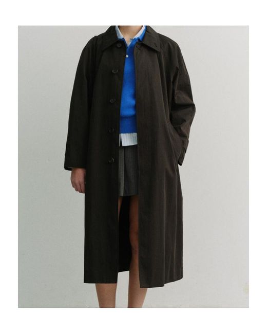 DUNST Black Buttoned Coat for men