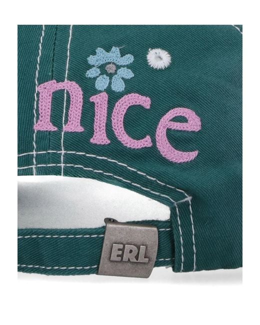 ERL Green Adjustable Hat for men