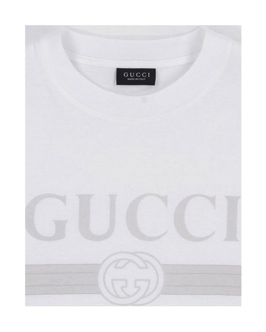 Gucci White T-Shirt for men