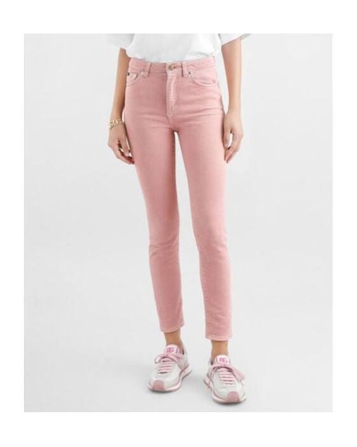 Dolce & Gabbana Pink High Waist Skinny Jeans