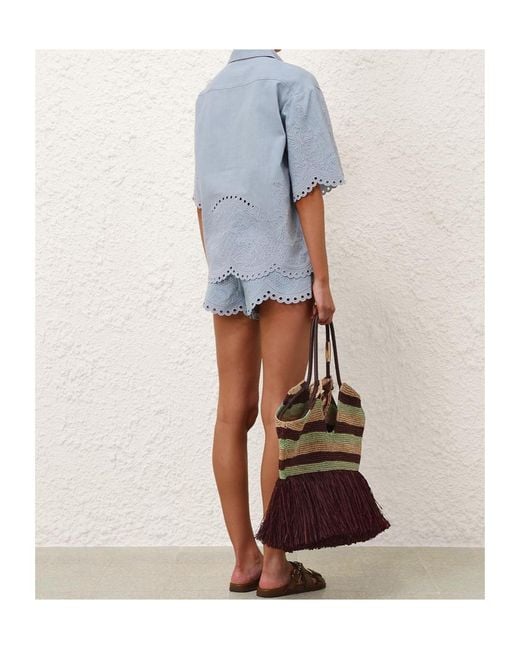 Zimmermann Blue Denim Shirt "Daylight"