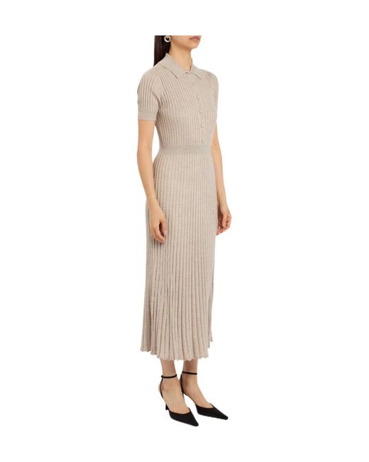 Gabriela Hearst Natural Cashmere-Blend Midi Dress