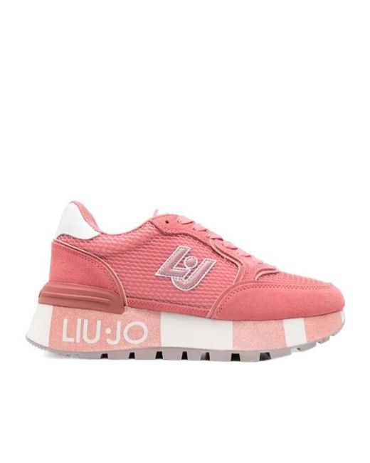 Liu Jo Pink Amazing 25 Flatform Sneakers