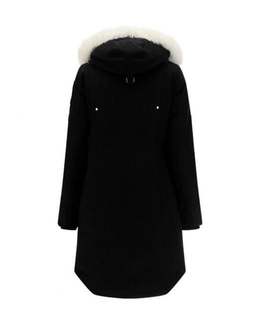 Moose Knuckles Black Front-Zip Hooded Jacket