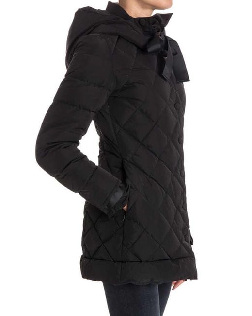 Armani Jeans Black Short Style Down Jacket With Ribbon