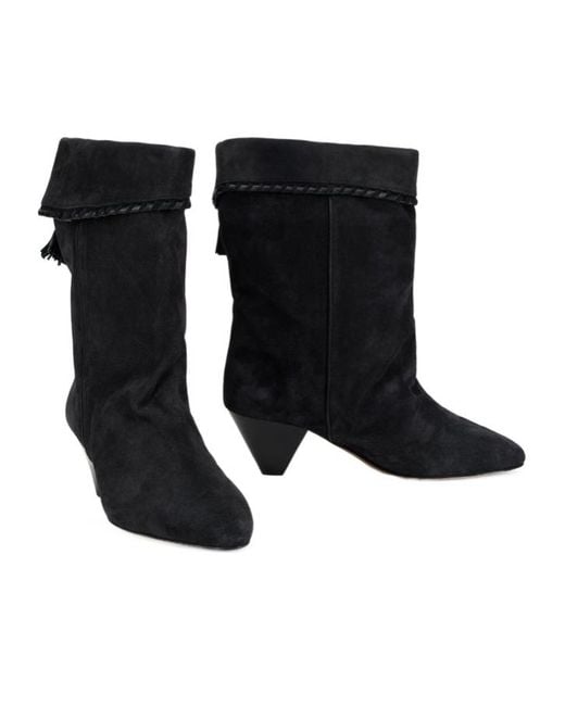 Isabel Marant Black High-Heeled Ankle Boots